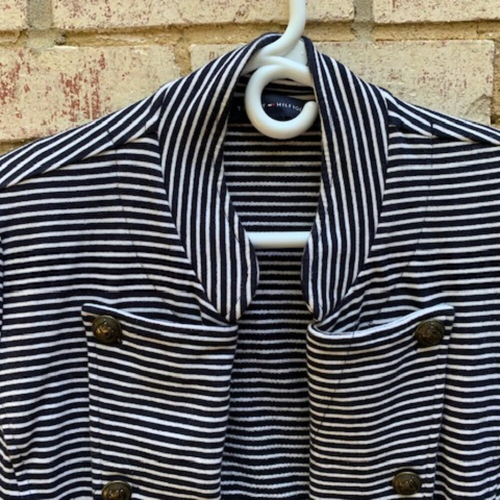 Tommy Hilfiger Women's Striped Jacket - Size Medium - Picture 3 of 13